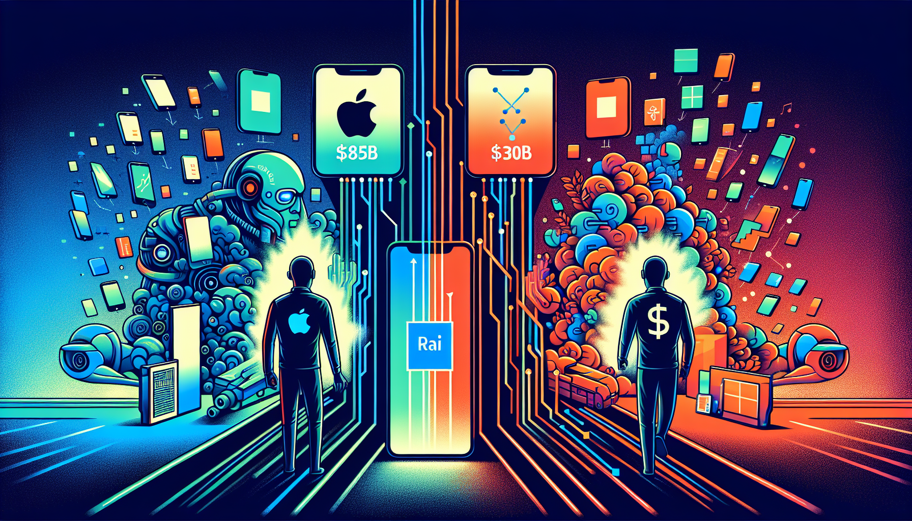 Microsoft vs. Apple: $30B AI Buildout vs $85B iPhone Surge